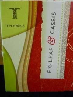 THYMES Fig Leaf & Cassis AROMATIC CANDLE NEW 40 HOURS  