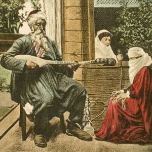  Musician Playing to Two Turkish Women in Bosnia on a 
