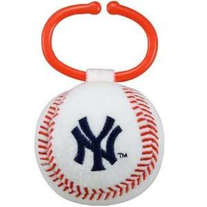   New York Yankees Plush Baseball Baby Rattle