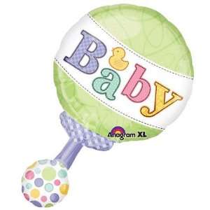 Baby Rattle Foil Balloon 31