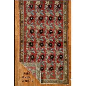  3x5 Hand Knotted Konya Turkey Rug   33x510