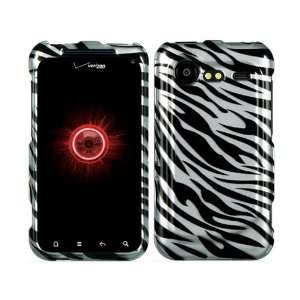  Zebra Silver Crystal 2D Hard Case Cover for HTC Droid 