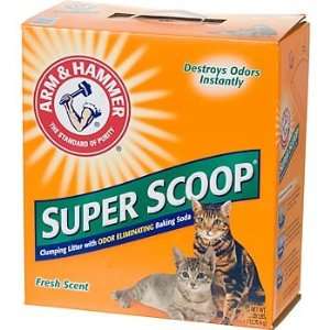  Arm and Hammer Super Scoop Clump Cat Litter, Fresh Clean 