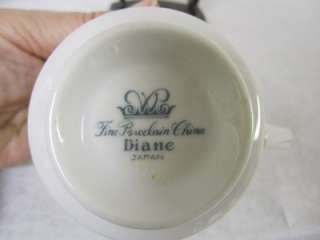 Japan Diane Wade China tea cups & saucers set of 3  