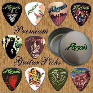  Poison 10 Premium Guitar Picks In Tin (0) Musical 
