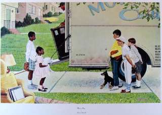 Norman ROCKWELL RARE SALE Collectible ART Moving Day  