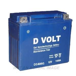  DVolt D14AA1 GEL Battery Upgrade for YT14A A1. Automotive