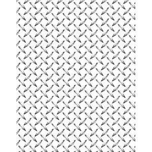  Diamond Plate Backgrounder Cling Mounted Red Rubber Stamp 