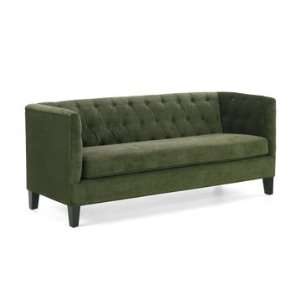  Melrose Green Chenille Sofa