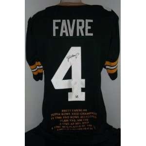 Signed Brett Favre Jersey   Packers STATS COA LE 24   Autographed NFL 