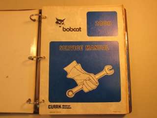 BOBCAT 2000 Articulated Loader SERVICE MANUAL 1983  