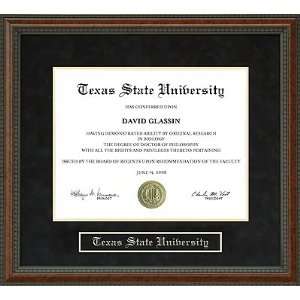  Texas State University Diploma Frame
