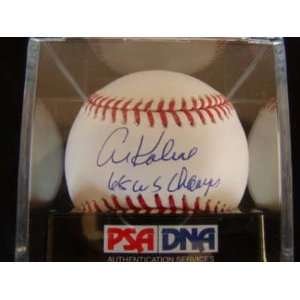  Al Kaline Autographed Baseball   68 Wschamp Psa dna Graded 