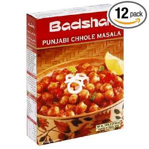 Badshah Masala, Punjabi Chole, 3.5 Ounce Box (Pack of 12)  