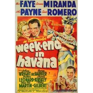  Weekend in Havana Movie Poster (27 x 40 Inches   69cm x 