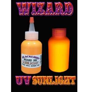   Bottle of Wizard Black Light Tattoo Ink (SUNLIGHT) 