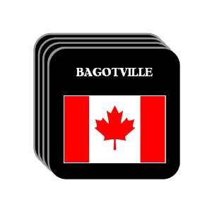  Canada   BAGOTVILLE Set of 4 Mini Mousepad Coasters 