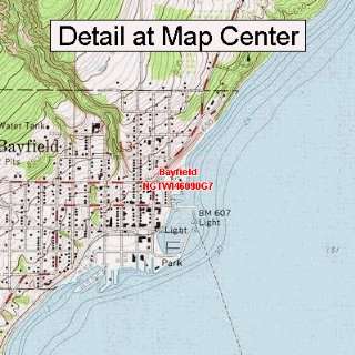 USGS Topographic Quadrangle Map   Bayfield, Wisconsin (Folded 