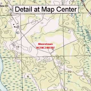  USGS Topographic Quadrangle Map   Mooretown, North 