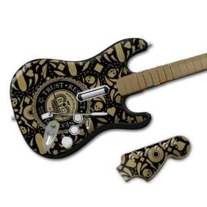   Rock Band Wireless Guitar  Benny Gold  In Gold We Trust Skin Toys