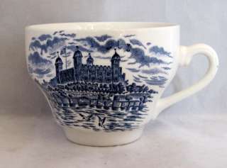 Enoch Wedgwood Cobalt Transfer Ware Ironstone Cup Royal Homes of 