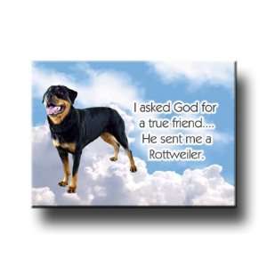  Rottweiler True Friend Fridge Magnet No 2 