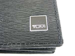 Tumi Monaco Black Gusseted Card Case Wallet w/ID  