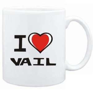 Mug White I love Vail  Usa Cities 