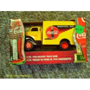   Coca Cola 1 43 Scale Die Cast 1950 Delivery Truck Bank Toys & Games