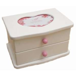 Adorable Music Jewelry Box with Spinning Ballerina and Photo Frame 