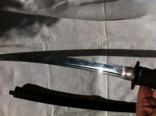   antique late 19th century Japanese short Katana sword.Ornamented tsuba
