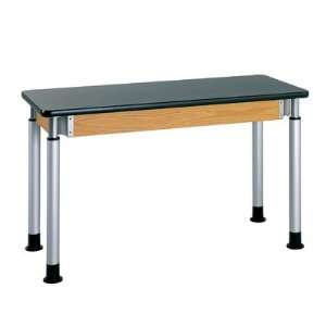 Diversified Woodcraft P8142K UV Finish Plain Adjustable Height Table 