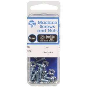  HILLMAN 7770 SCREWS AND NUTS SLOTTED FLAT HEAD ZINC PLATED 