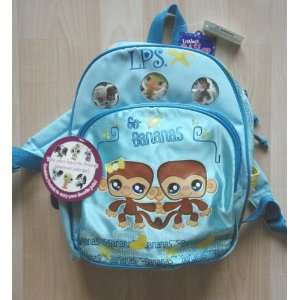  Littlest Pet Shop Go Bananas Blue Monkey Backpack Toys 