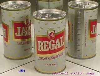 REGAL BEER S/S CAN ASSOCIATED ST PAUL MN EVANSVILLE J51  