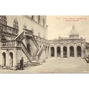   Staircase adjoining the Garden at the Palazzo Bandini Siena Italy