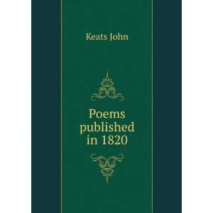  Poems published in 1820 Keats John Books