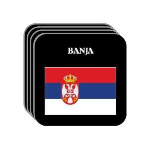  Serbia   BANJA Set of 4 Mini Mousepad Coasters 
