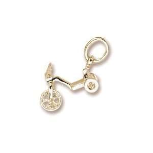  Tricycle Charm in Yellow Gold Jewelry