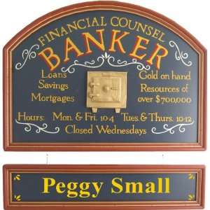  Banker Gift Sign Personalized