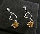 Kugel 7mm Ohrstecker 925 Silber mit SWAROVSKI 7 Farbe Earrings with 