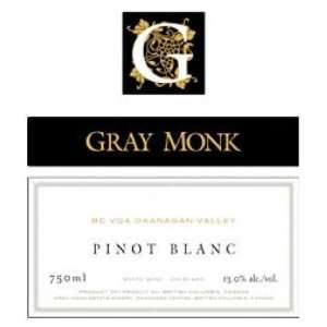  2007 Gray Monk Pinot Blanc 750ml Grocery & Gourmet Food