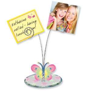  Butterfly Glass Note Holder Jewelry