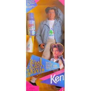   Barbie COOL SHAVIN KEN Doll w Color Change BEARD (1996) Toys & Games