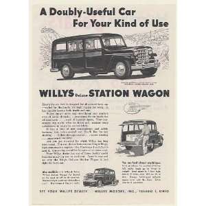  1953 Willys DeLuxe Station Wagon A Doubly Useful Car Print 