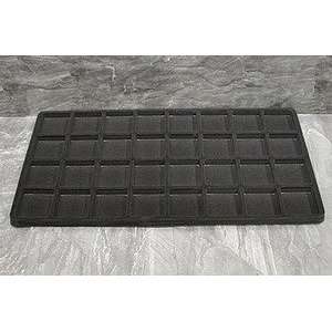   12 Black Velvet 32 Compartment Jewelry Tray Liners 