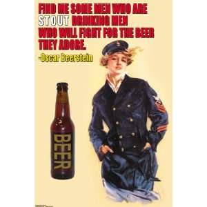  Find me some men who are stout drinking men 12x18 Giclee 