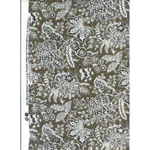  Fundora Blank Quilting Avignon Toile Floral 5881 Pewter Quilt Fabric 