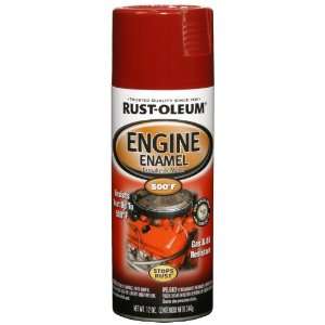   12 Ounce 500 Degree Engine Enamel Spray Paint, Chrysler Industrial Red