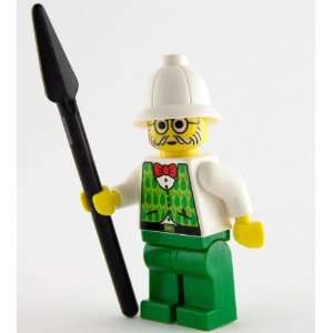  LEGO Loose Minifigure Dr. Kilroy   Green Vest, Green Legs 